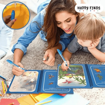 Magic Water Book for Kids  Reusable, Mess-Free Fun!